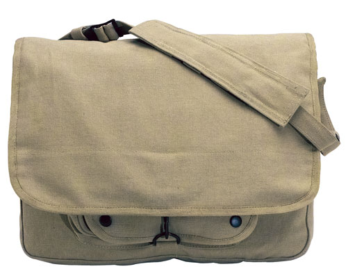 9138 KHAKI VINTAGE PARATROOPER BAG