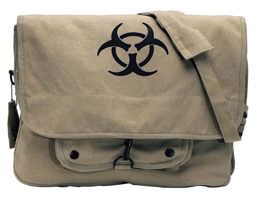 9139 KHAKI ''BIO-HAZARD'' VINTAGE BAG