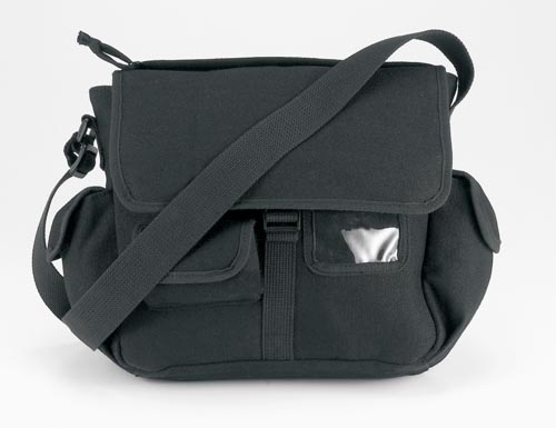 9201 URBAN EXPLORER BLACK CANVAS SHOULDER BAG