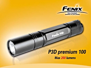 FENIX P3D Premium 100 【Black Body / Textured Reflector】