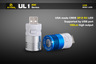 XTAR UL1 �y�{�̐F�F�z���C�g�zUSB���ڑ��R���p�N�gLED���C�g�@�y���邳MAX�F180���[���� / CREE XP-E R3 ���FLED ���ځz