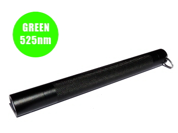 アルミ製ペンライト 緑色LED 525nm 【単4×2本使用】